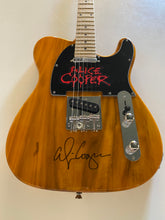 Alice Cooper autographed Telecaster style guitar